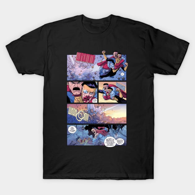 invincible vs omni man T-Shirt by super villain